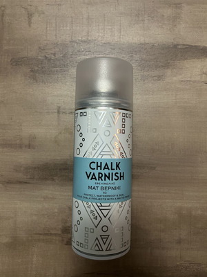 Chalk varnish spray new
