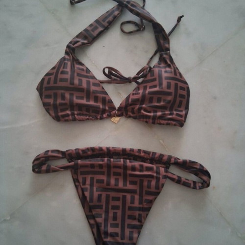 Shein swimsuit like new, black and brown, size M