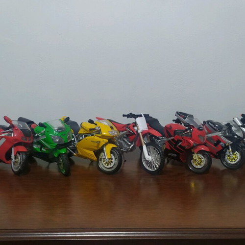 Collection of collectible motorcycles like new