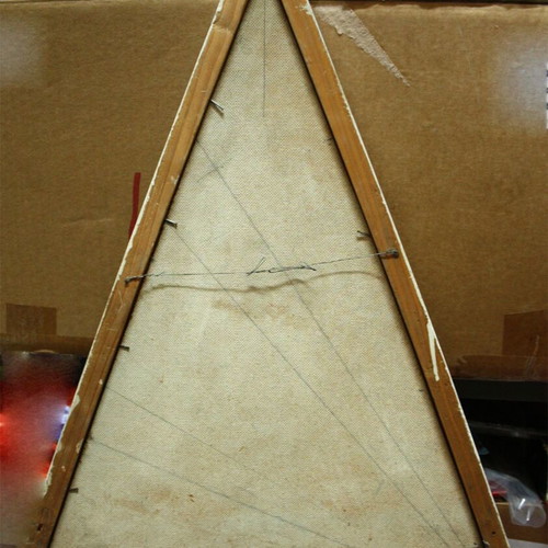 Vintage 70's "Aerostata" painted educational board used