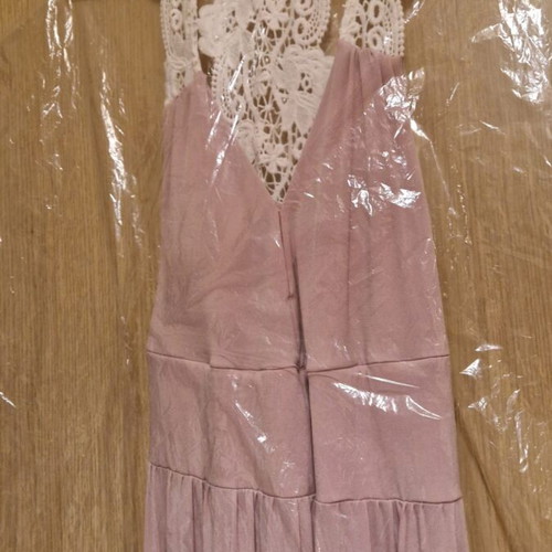 Brigitte Boutique Maxi Dress like new, lace guipure, size M