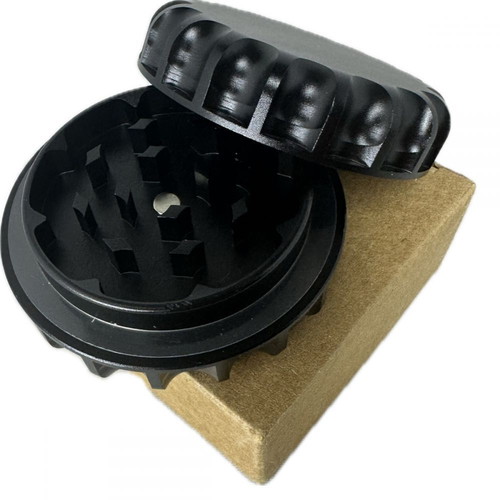 Metal magnetic grinder 60x28mm one-chamber black new