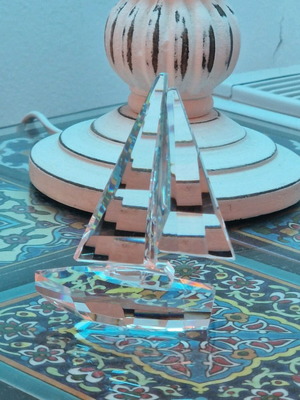 Crystal sailboat new