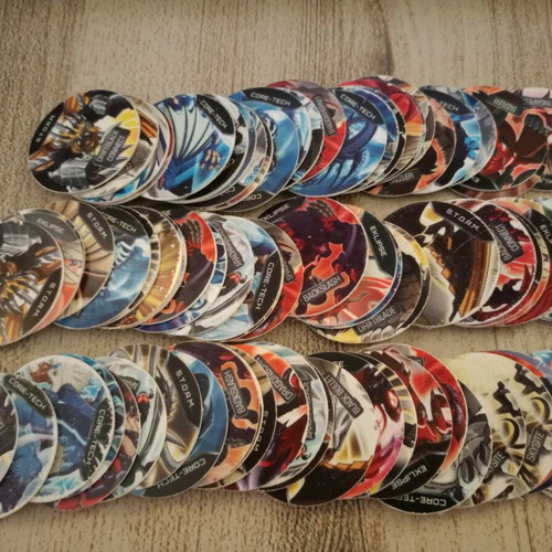 Monsuno tags used, pack of 80 pieces
