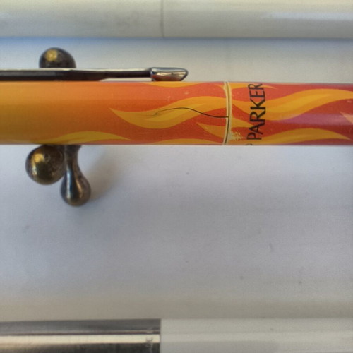 Parker set with Jotter pen and three Vector rollerball pens