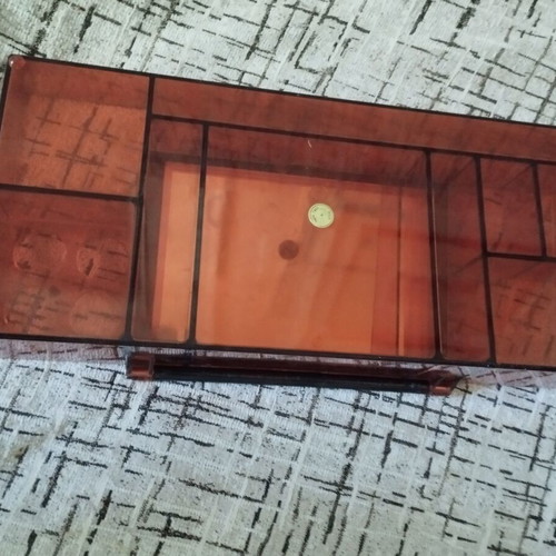 Acrylic Makeup Organizer with Mirror like new
