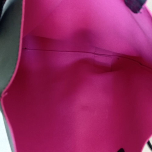 Achilleas shoulder bag new, black and fuchsia