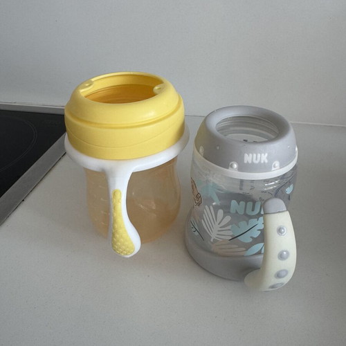 Chicco Εκπαιδευτικά ποτηράκια Transition Cup 4m+ 200ml, σετ 2 τεμαχίων