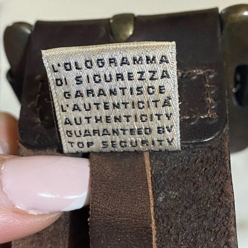 Dolce & Gabbana belt men's like new, blue and brown leather