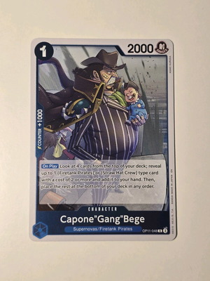 Capone Gang Bege One Piece Card Game OP11-048 σαν καινούργιο, σπάνιο
