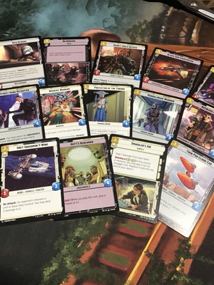 Star Wars Unlimited κάρτες σαν καινούργιες, 300 κοινές, 1 foil δώρο