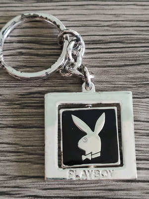 Μπρελόκ Playboy μεταλλικό σαν καινούργιο που περιστρέφεται