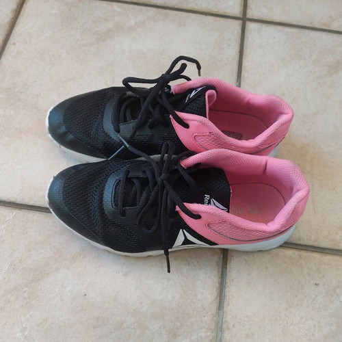 Reebok sneakers used, black-pink, size 38