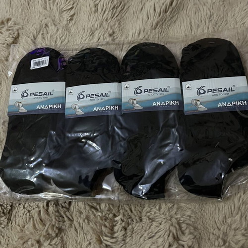 Cotton socks pack of 12 size 40-43 black new