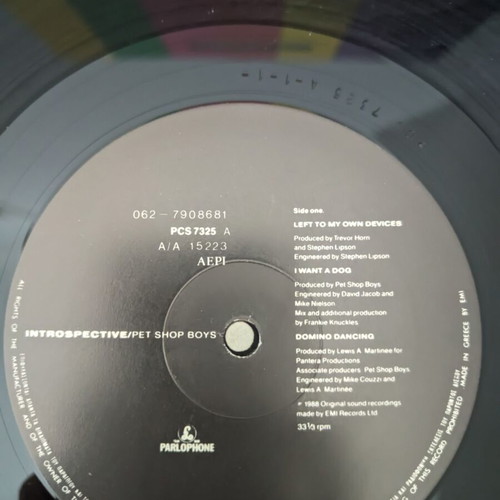Pet Shop Boys Introspective LP used, electronic