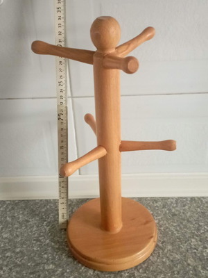 Cup storage stand used, wooden construction