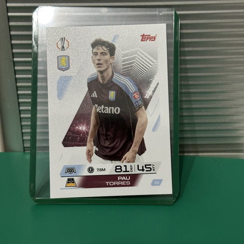 Pau Torres Topps 25/26 Aston Villa Sticker new