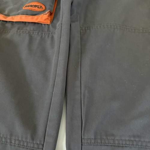 Panoply work coverall size L used with small tear