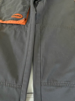 Panoply work coverall size L used with small tear