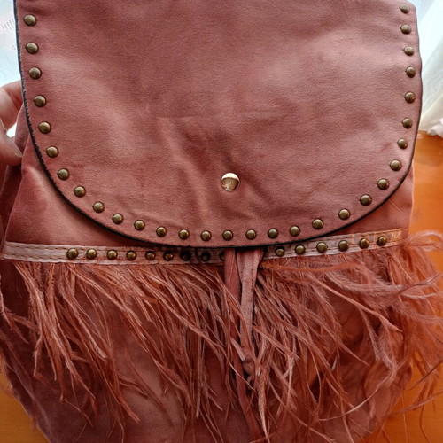 Backpack like new, velvet pink shade