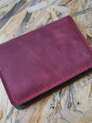 Leather notebook case new, handmade