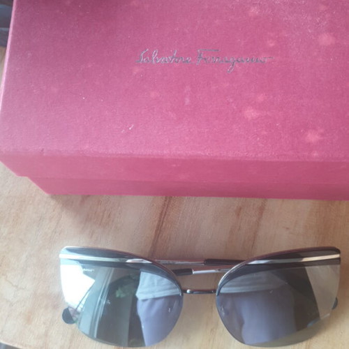 Salvatore Ferragamo sunglasses used, black