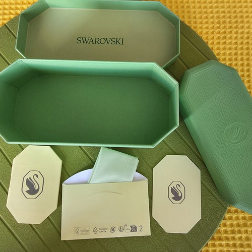 Swarovski SK 6016 Cat-Eye Sunglasses New Green with Crystals