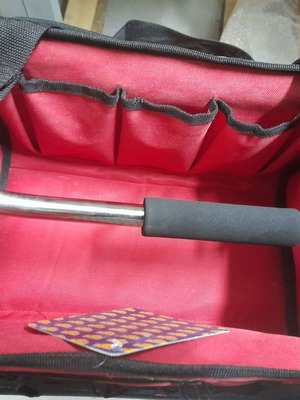 Shoulder tool bag open type red new