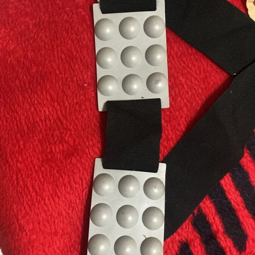 Massage machine used with two straps