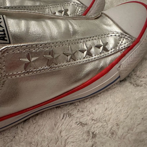 All Star Converse women's shoes silver used, size 37