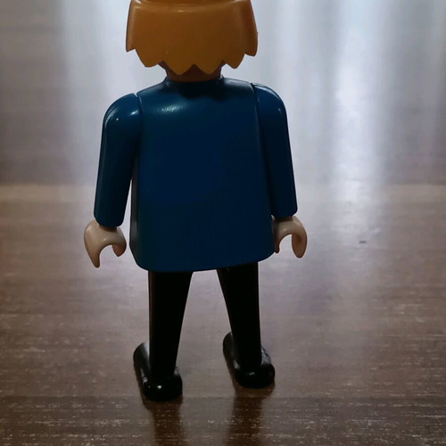 Playmobil Geobra 1974 used collectible figure blue black