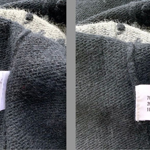 TIGI Oversized Colorblock Wool & Angora Cable Knit Sweater