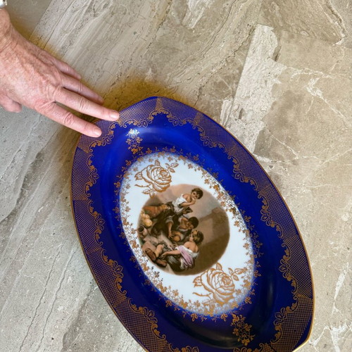 Limoges 22K Gold Porcelain Vintage Large Platter Like New