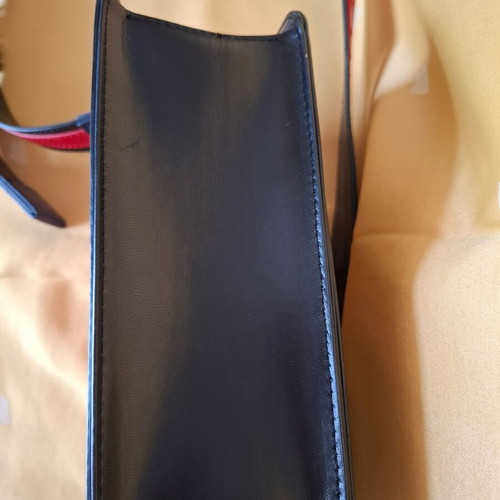 Moschino shoulder bag tricolore like new, blue and red