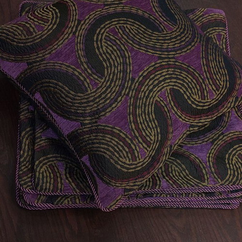 Decorative pillowcase 45x45 with piping and zipper new without filling