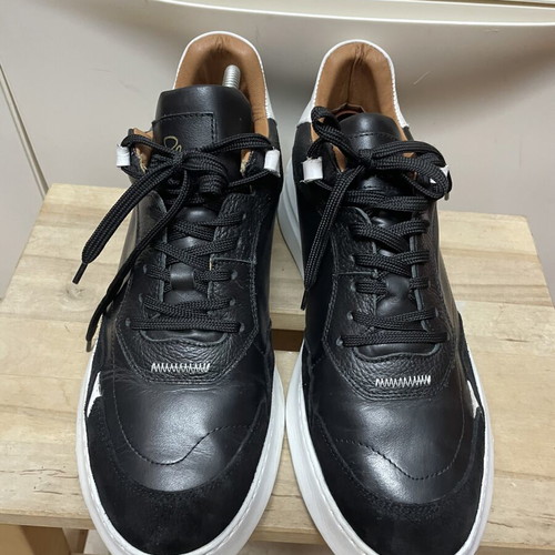 Perlamoda sneakers men's leather size 44 like new black white