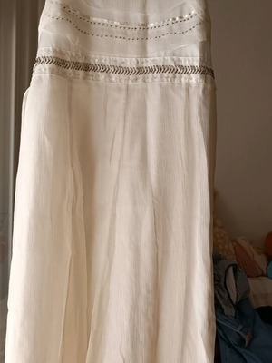Monsoon white dress like new for girl 12-13 years old