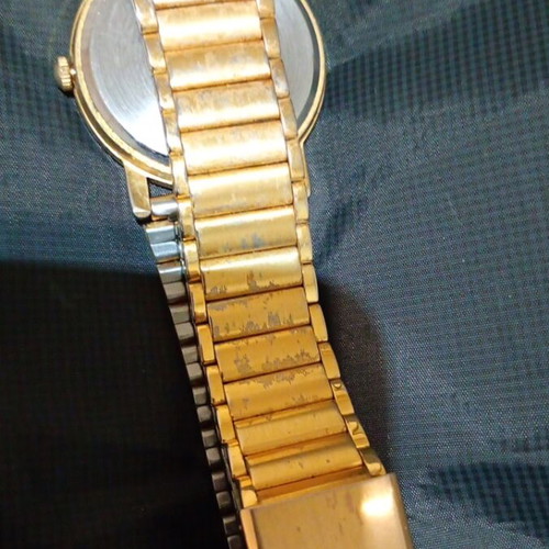 Seiko vintage men's watch used, gold color