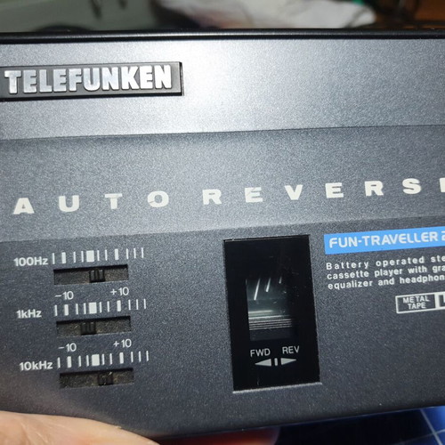 Telefunken Walkman Traveller Fun 25 like new portable HiFi cassette player
