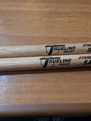 Trueline 5A Hickory drumsticks new, Standard