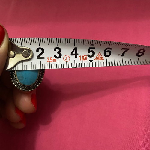 Vintage ring used with blue turquoise-type stone in silver tone