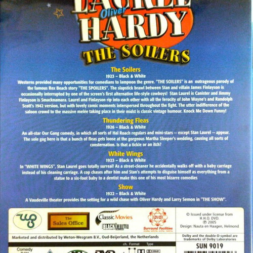 Stan Laurel and Oliver Hardy The Soilers DVD used, comedy