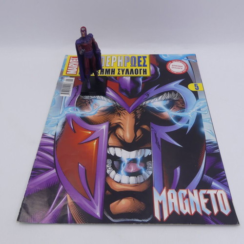 Marvel Superheroes Official Collection Magneto #5 comic used 10cm