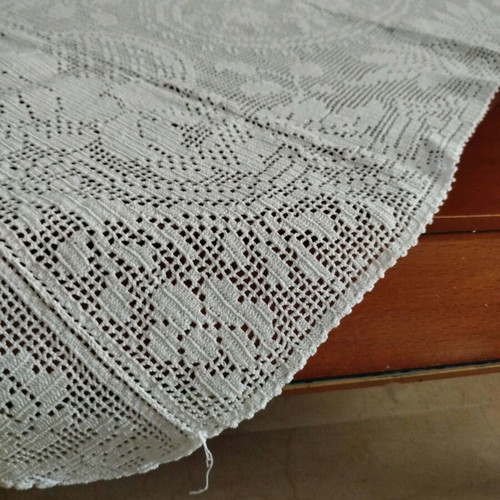 Handmade knitted table runner new