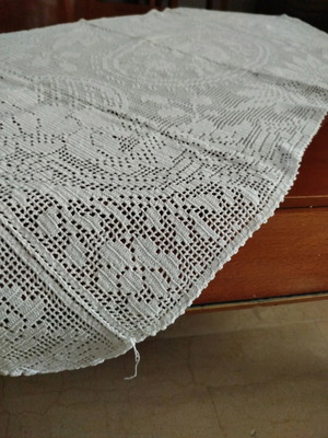 Handmade knitted table runner new