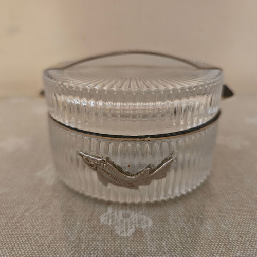 Beluga glass bowl container for caviar new