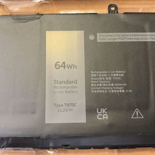 Dell Inspiron 13/14/16 Series New Battery TN70C 64Wh 15.2V