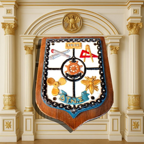Military plaque used from Salamina Naval Base