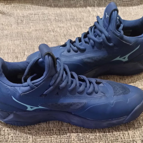 Mizuno Wave Luminous women's volleyball shoes used, blue
