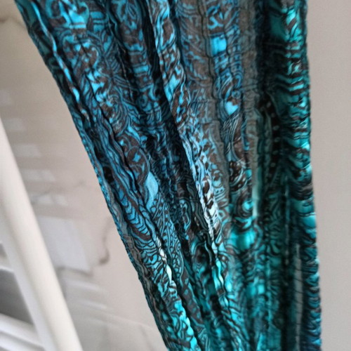 Bijou Brigitte scarf new in petrol-emerald with paisley pattern
